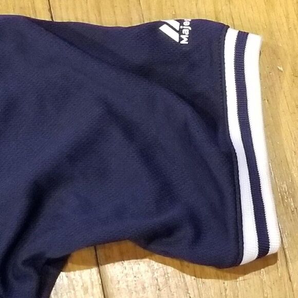 Majestic Detroit Tigers Jersey T-Shirt Mens Size L Blue Slim Fit - Picture 4 of 7